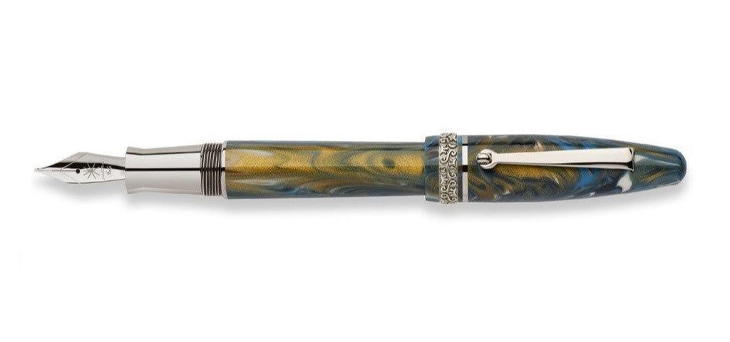 Maiora Golden Age Fountain Pen - Wind / Palladium Trim