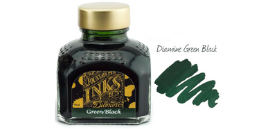Diamine Ink Bottle 80ml - Green Shades - Assorted Colours