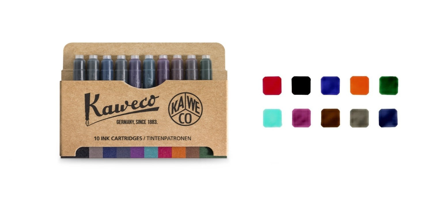Kaweco Ink Cartridges Pack of 10 - Mixed Colours