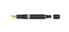 Kaweco Piston AL Sport Fountain Pen Set - Black / Gold Trim