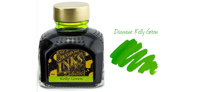 Diamine Ink Bottle 80ml - Green Shades - Assorted Colours
