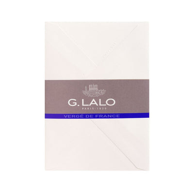 G.Lalo Verge de France C6 (A5) Envelopes Pack of 25 - White