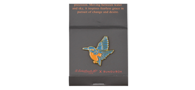 Esterbrook Lapel Pin - BUNGU Box Kingfisher Edition