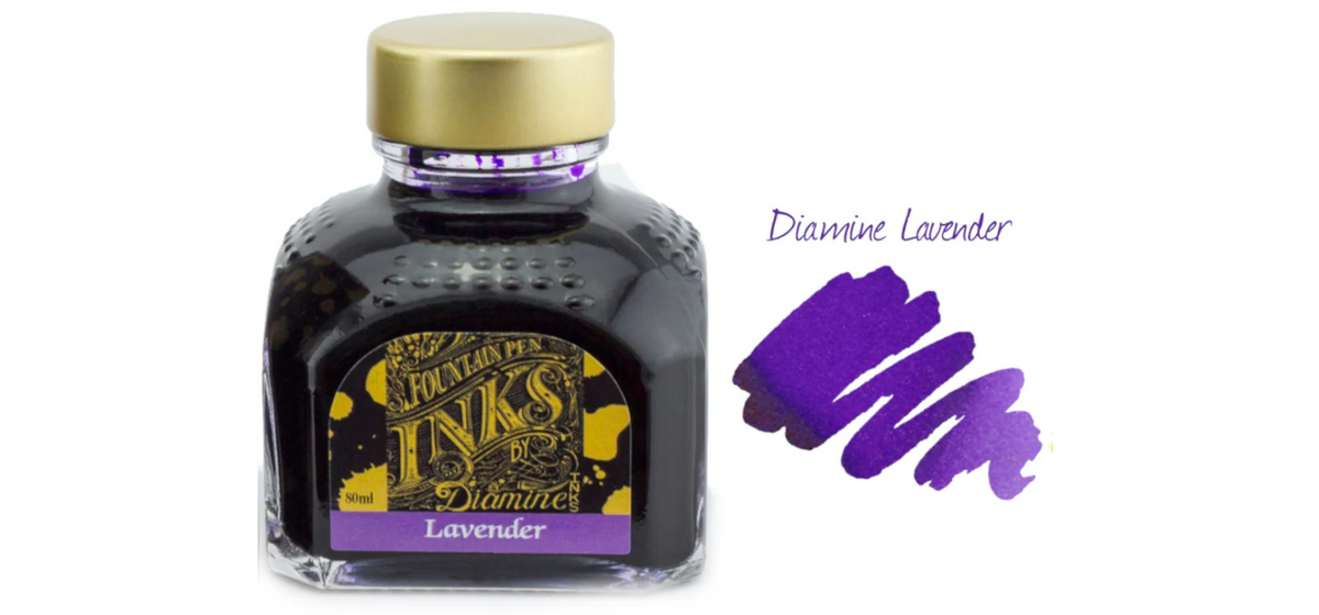 Diamine Ink Bottle 80ml - Purple Shades - Assorted Colours