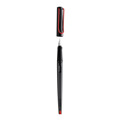 LAMY Joy Fountain Pen - Black / Red Clip