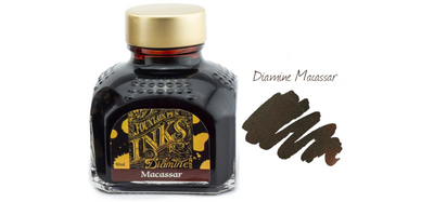 Diamine Ink Bottle 80ml - Brown Shades - Assorted Colours