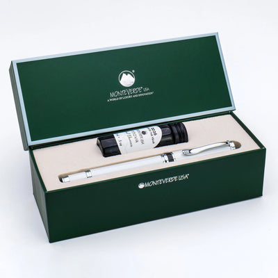 Monteverde Innova Fountain Pen Set - Cloud Dancer / Chrome