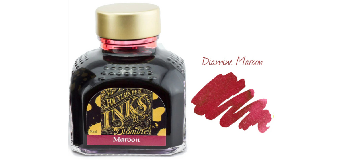 Diamine Ink Bottle 80ml - Red Shades - Assorted Colours