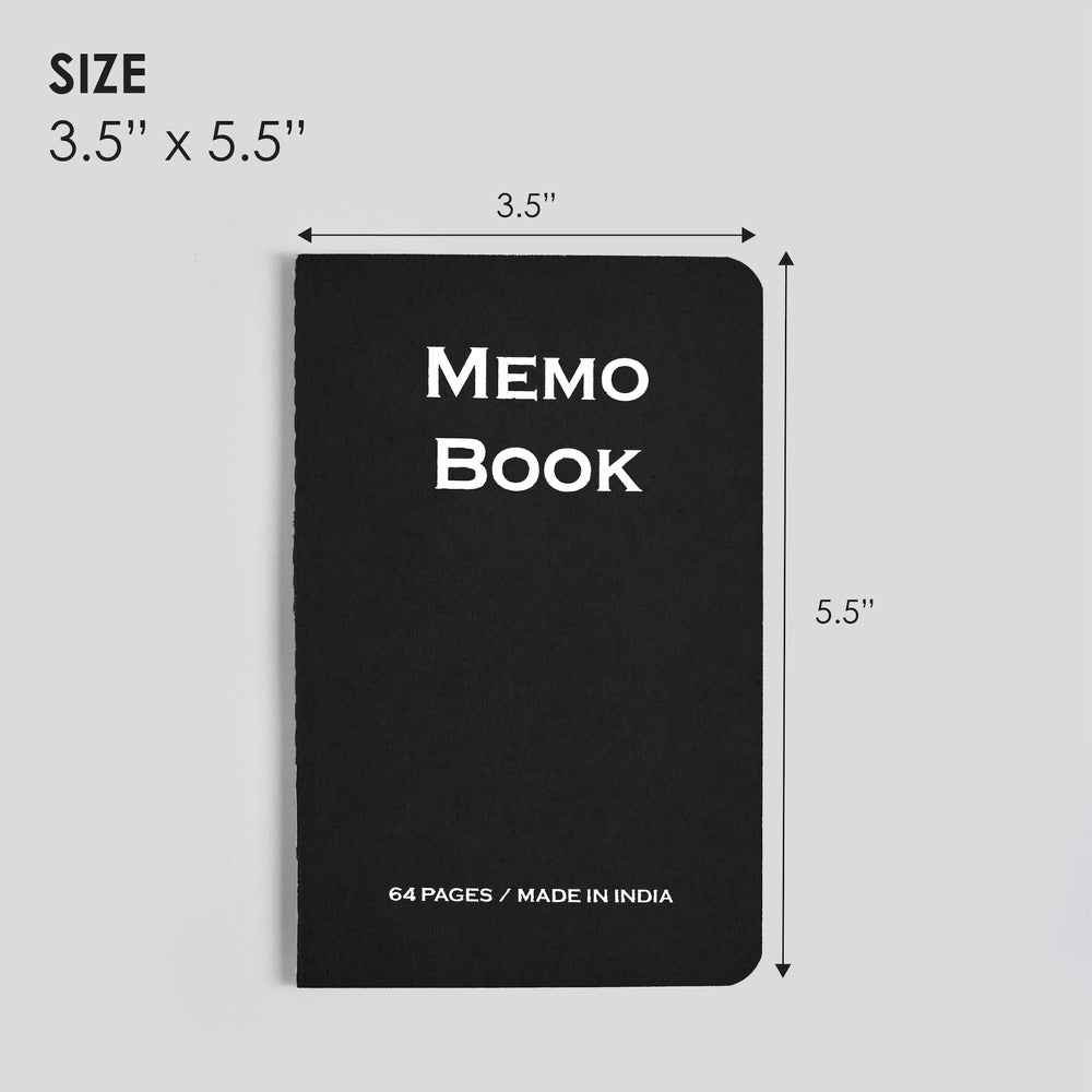 myPAPERCLIP Memo Book Notebook Pack A6 - Ruled