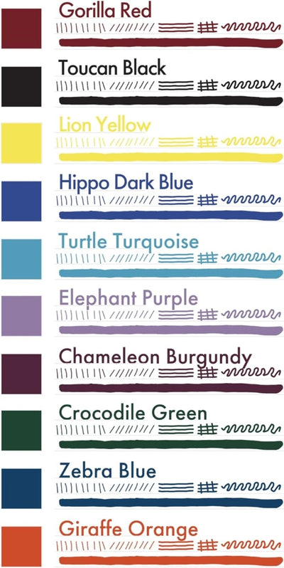 Monteverde Ink Bottle Gift Set (10 X 30ml) - Jungle