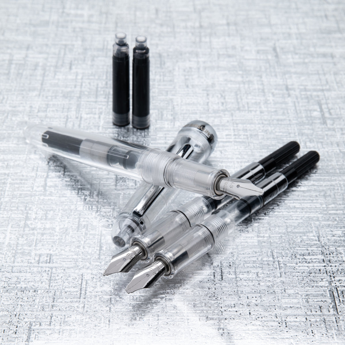Monteverde Monza ID Calligraphy Fountain Pen Set - Clear