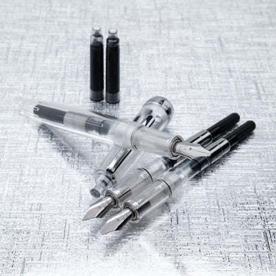 Monteverde Monza ID Calligraphy Fountain Pen Set - Clear