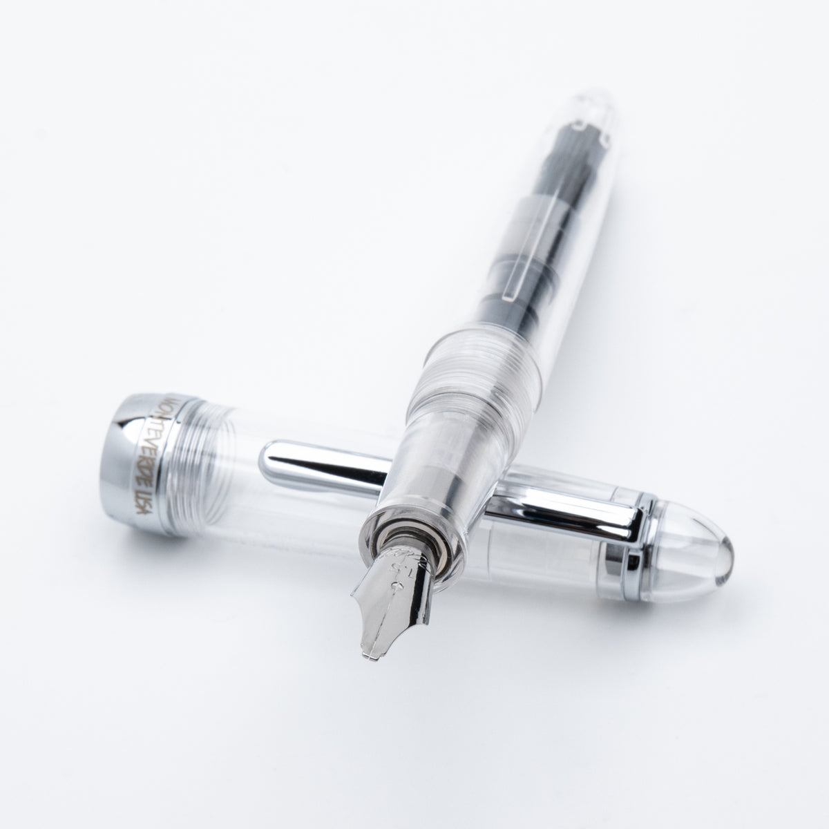 Monteverde Monza ID Calligraphy Fountain Pen Set - Clear