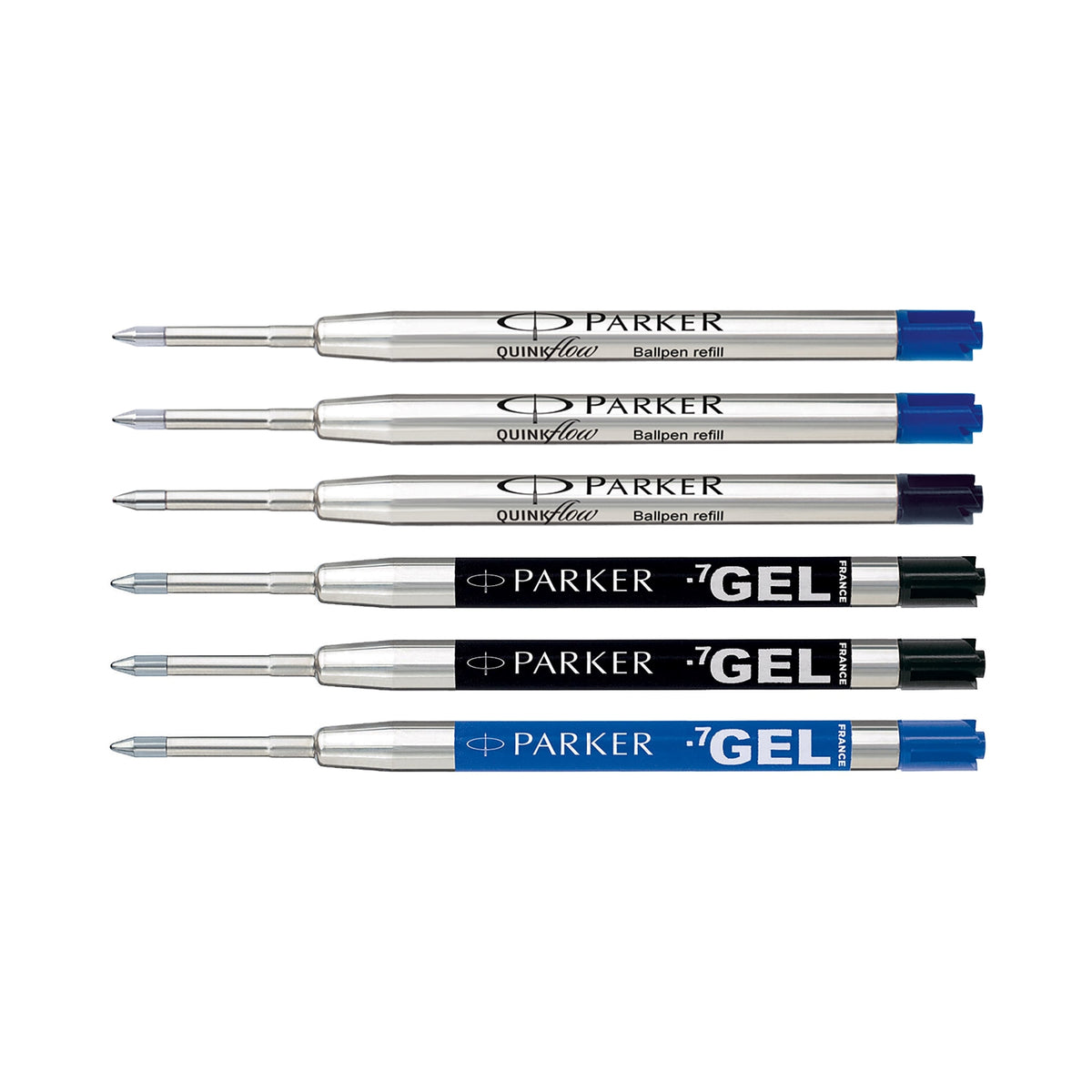Parker Ballpoint & Gel Refill Discovery Pack of 6