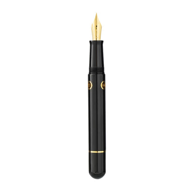 Nahvalur Nautilus Cephalopod Fountain Pen - Black / Gold Trim