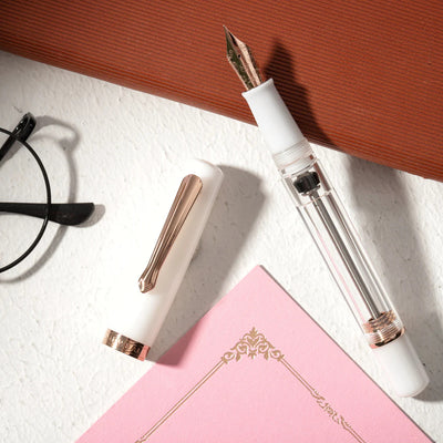 Nahvalur Original Plus Fountain Pen - Matira White - Limited Edition