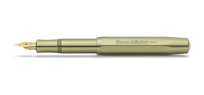 Kaweco Collection AL Sport Fountain Pen - Olivine / Gold Trim - Special Edition