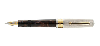 Omas Bologna Fountain Pen - Galassia Argento / Gold Trim - Limited Edition