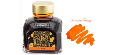 Diamine Ink Bottle 80ml - Orange Shades - Assorted Colours