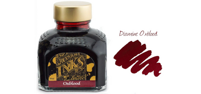 Diamine Ink Bottle 80ml - Burgundy Shades - Assorted Colours