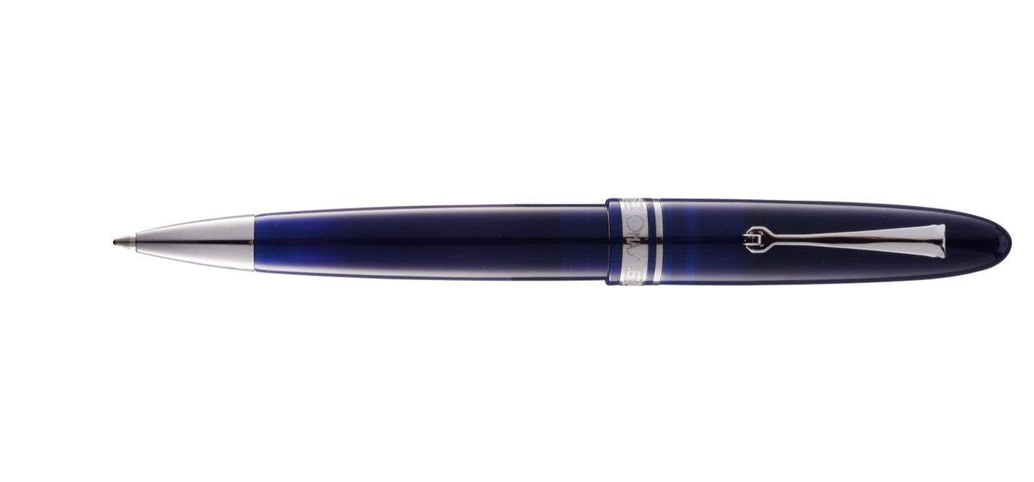 Omas Ogiva Ballpoint Pen - Blu / Silver Trim