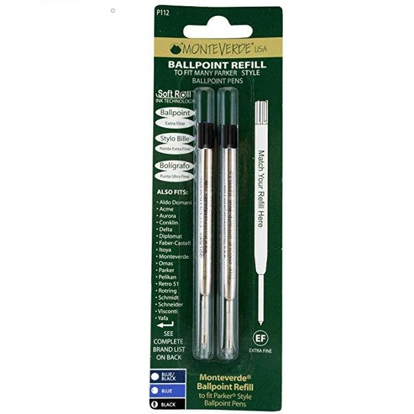 Monteverde G2 (Parker Style) Ballpoint Refill Pack P11 - Extra Fine