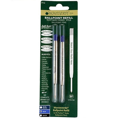 Monteverde G2 (Parker Style) Ballpoint Refill Pack P11 - Extra Fine