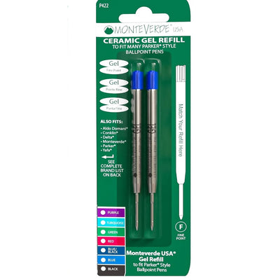 Monteverde G2 (Parker Style) Gel Refill Pack P42 - Fine