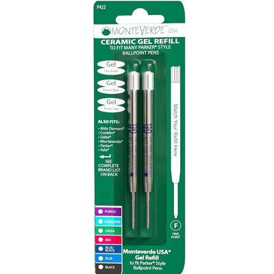 Monteverde G2 (Parker Style) Gel Refill Pack P42 - Fine