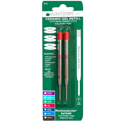 Monteverde G2 (Parker Style) Gel Refill Pack P42 - Fine