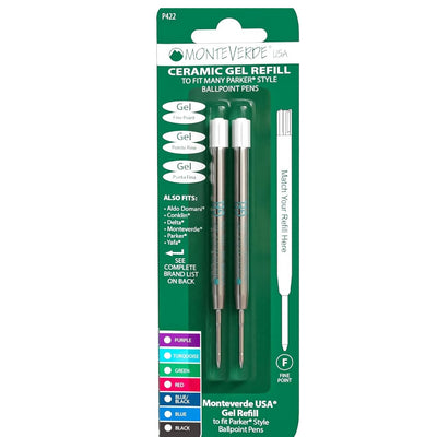 Monteverde G2 (Parker Style) Gel Refill Pack P42 - Fine