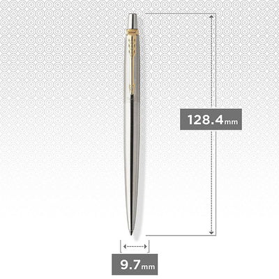 Parker Jotter Ballpoint Pen - Stainless Steel / Gold Trim