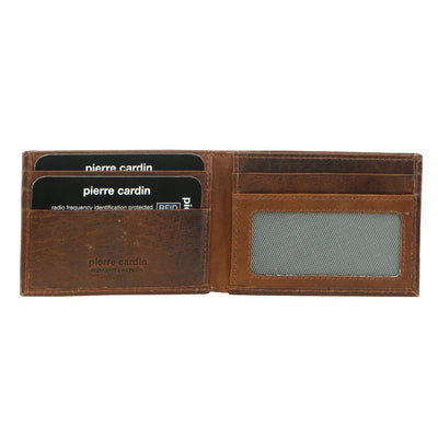 Pierre Cardin Italian Leather RFID Mens Wallet 1160 - Cognac