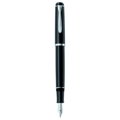 Pelikan Classic M 205 Fountain Pen - Black / Silver Trim