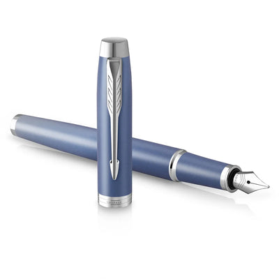 Parker IM Writing Rituals Fountain Pen - Blue / Chrome Trim
