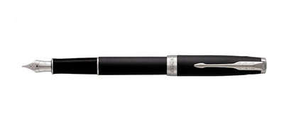 Parker Sonnet Fountain Pen - Matte Black / Palladium Trim
