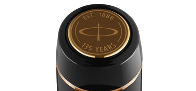 Parker Duofold 135 Centennial Fountain Pen - Black / Gold Trim - Special Edition