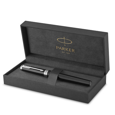 Parker Ingenuity Fountain Pen - Black Lacquer / Palladium Trim
