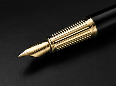 Parker Ingenuity Fountain Pen - Black Lacquer / Gold Trim