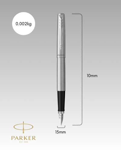 Parker Jotter Fountain Pen - Stainless Steel / Chrome Trim
