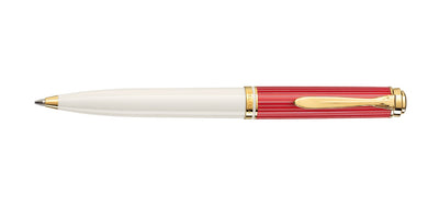 Pelikan Souveran K 600 Ballpoint Pen - Red-White - Special Edition