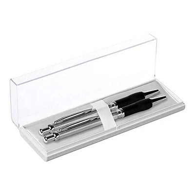 Pentel Sterling Ballpoint Pen & 0.5mm Mechanical Pencil Set - Stainless Steel / Chrome Trim
