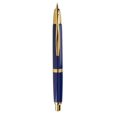 Pilot Capless Fountain Pen - Blue / Gold Trim