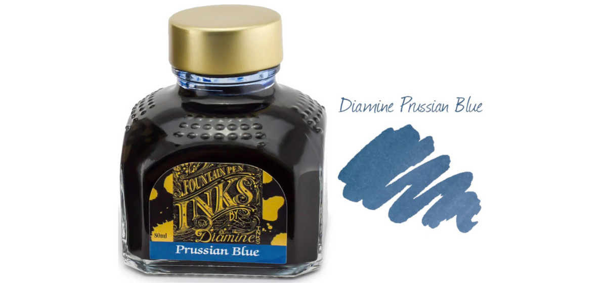 Diamine Ink Bottle 80ml - Blue-Black Shades - Assorted Colours