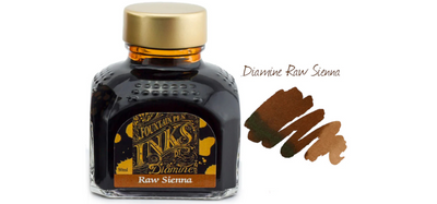Diamine Ink Bottle 80ml - Brown Shades - Assorted Colours