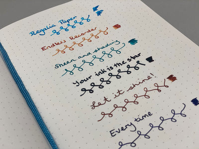 Endless Recorder Notebook A5 Dot Grid - Crimson Sky