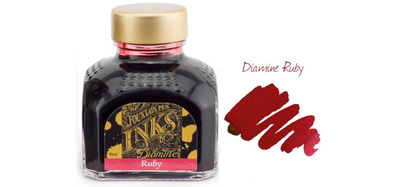 Diamine Ink Bottle 80ml - Red Shades - Assorted Colours