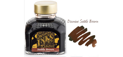 Diamine Ink Bottle 80ml - Brown Shades - Assorted Colours
