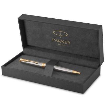 Parker Sonnet Ballpoint Pen - Stainless Steel / Gold Trim