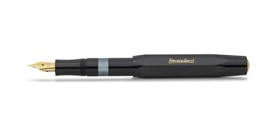 Kaweco Piston Sport Classic Fountain Pen - Black / Gold Trim